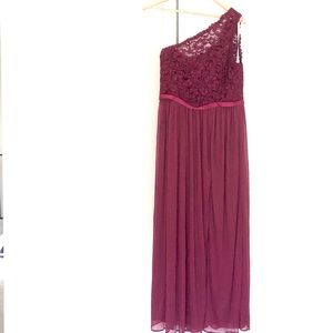 One Shoulder (Left) Full Length Dress